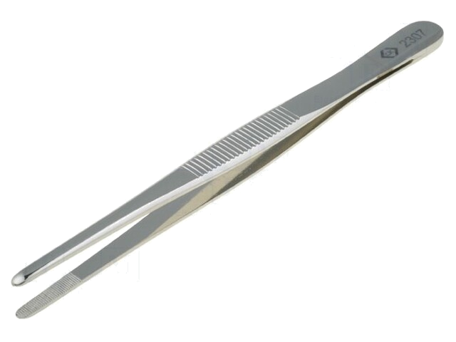 Pincet; 145mm; Bladen: verlengde; Breed.tip: 3,5mm; 28g Pincet; 145mm; Bladen: verlengde; Breed.tip: 3,5mm; 28g